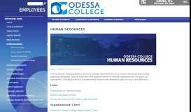 
							         Human Resources - Odessa College								  
							    
