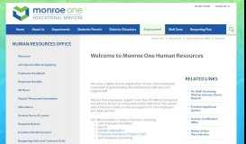 
							         Human Resources Office / Welcome - Monroe #1 BOCES								  
							    