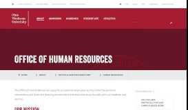
							         Human Resources | Ohio Wesleyan University								  
							    