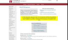 
							         Human Resources / Payroll Management - Temple University								  
							    