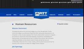 
							         Human Resources - Pitt Community College								  
							    