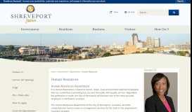 
							         Human Resources | Shreveport, LA - Official Website								  
							    