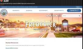 
							         Human Resources | The City of Frederick, MD - Official Website								  
							    