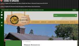 
							         Human Resources - Town of Davie								  
							    