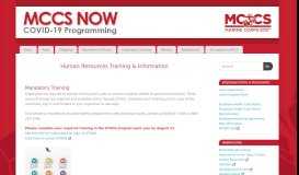 
							         Human Resources Training & Information - MCCS Hawaii								  
							    
