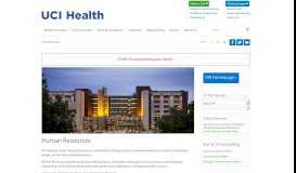 
							         Human Resources | UCI Health | Orange County, CA								  
							    