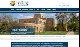 
							         Human Resources - University of Northern Colorado								  
							    