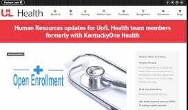 
							         Human Resources updates for UofL Health team members ...								  
							    
