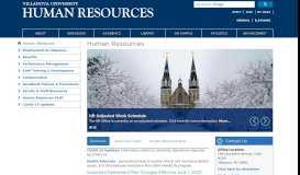 
							         Human Resources | Villanova University								  
							    