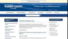 
							         Human Resources - Warren County								  
							    
