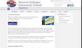 
							         Human Resources - Western Dubuque Community School District								  
							    
