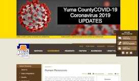 
							         Human Resources | Yuma County								  
							    