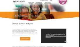 
							         Human Services Software - Foothold Technology								  
							    