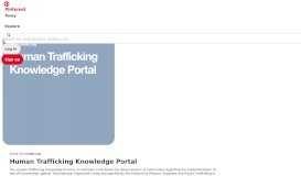 
							         Human Trafficking Knowledge Portal | Human Trafficking - Pinterest								  
							    