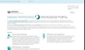 
							         Human trafficking knowledge portal | Knowledge for policy								  
							    