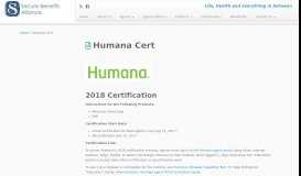 
							         Humana Cert - Secure Benefits Alliance								  
							    