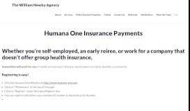 
							         Humana-One Insurance Payments - The William Newby Agency								  
							    