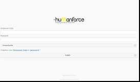 Humanforce Login Page