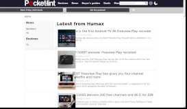 
							         Humax news - latest Humax news, reviews, buyer's guides - Pocke								  
							    