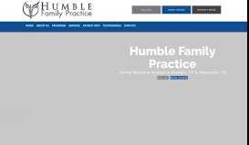 
							         Humble Family Practice: Family Medicine: Humble, TX & Atascocita, TX								  
							    