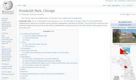 
							         Humboldt Park, Chicago - Wikipedia								  
							    