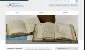 
							         Humboldts Amerikanische Reisetagebücher - Universität Potsdam								  
							    