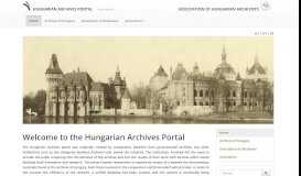 
							         Hungarian Archives Portal: Home								  
							    
