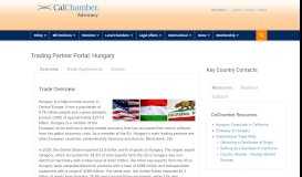 
							         Hungary Trading Partner Portal - Advocacy - California Chamber of ...								  
							    
