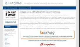 
							         HungryHouse All Night Alcohol Delivery Services | 24 Hour Alcohol								  
							    