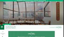 
							         Hunt Valley - GBMC Health Partners - GBMC HealthCare - Greater ...								  
							    