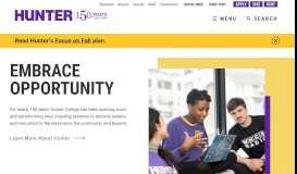 
							         Hunter College: A Great Public College in New York City								  
							    