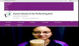 
							         Hunter School of the Performing Arts: Home								  
							    