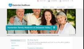 
							         Hunterdon Family Medicine at Delaware Valley - Hunterdon Healthcare								  
							    