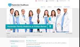 
							         Hunterdon Family Medicine at Phillips-Barber | Hunterdon Healthcare								  
							    