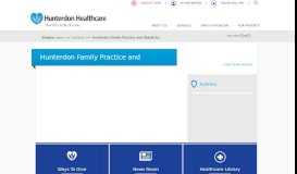 
							         Hunterdon Family Practice and Obstetrics | Hunterdon Healthcare								  
							    