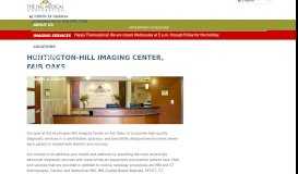 
							         Huntington-Hill Imaging Center, Fair Oaks - The Hill Medical Corporation								  
							    