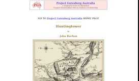 
							         Huntingtower - Project Gutenberg Australia								  
							    