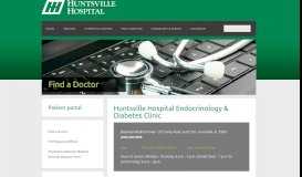 
							         Huntsville Hospital Endocrinology & Diabetes Clinic								  
							    