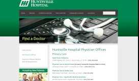 
							         Huntsville Hospital Physician Health Care Services at Gurley Location								  
							    