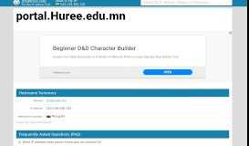
							         Huree.edu.mn - Huree Portal System								  
							    