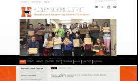 
							         Hurley School District / Homepage								  
							    