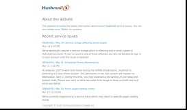
							         Hushmail Service Issues								  
							    