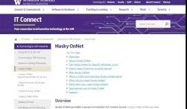 
							         Husky OnNet | IT Connect								  
							    