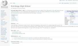 
							         Hutchings High School - Wikipedia								  
							    