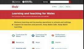 
							         Hwb - Welsh Government								  
							    