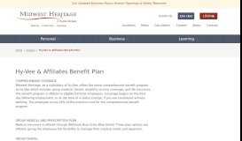 
							         Hy-Vee & Affiliates Benefit Plan - Midwest Heritage Bank								  
							    