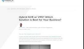 
							         Hybrid NVR or VMS? Which Solution is Best for Your Business ...								  
							    