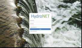 
							         HydroNET Portal - Login								  
							    