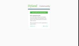 
							         Hyland Community - Login								  
							    