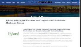
							         Hyland Healthcare Partners with Jopari to Offer OnBase Mackinac ...								  
							    